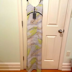 YAS chiffon multi color maxi dress